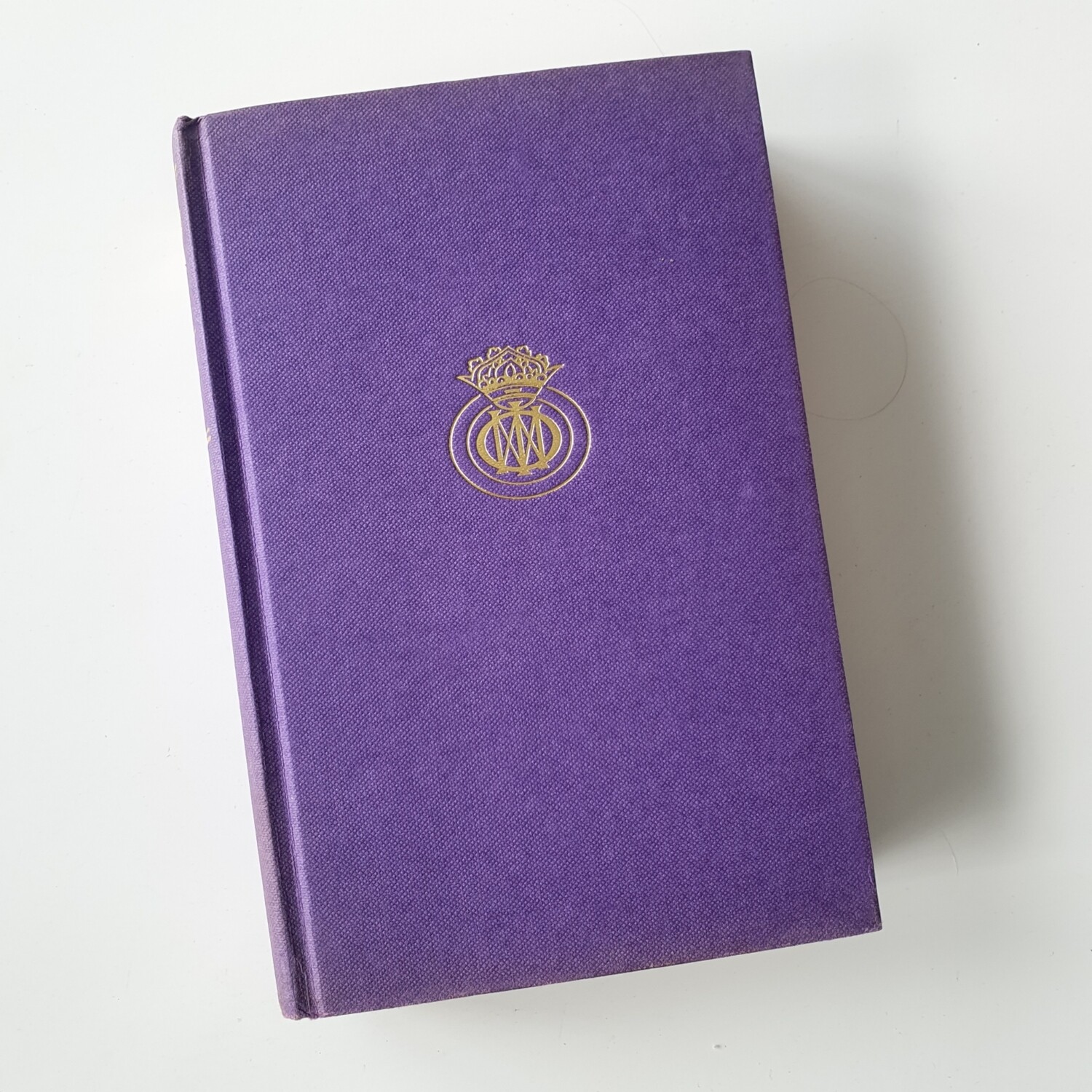 Mary Queen of Scots purple monogram