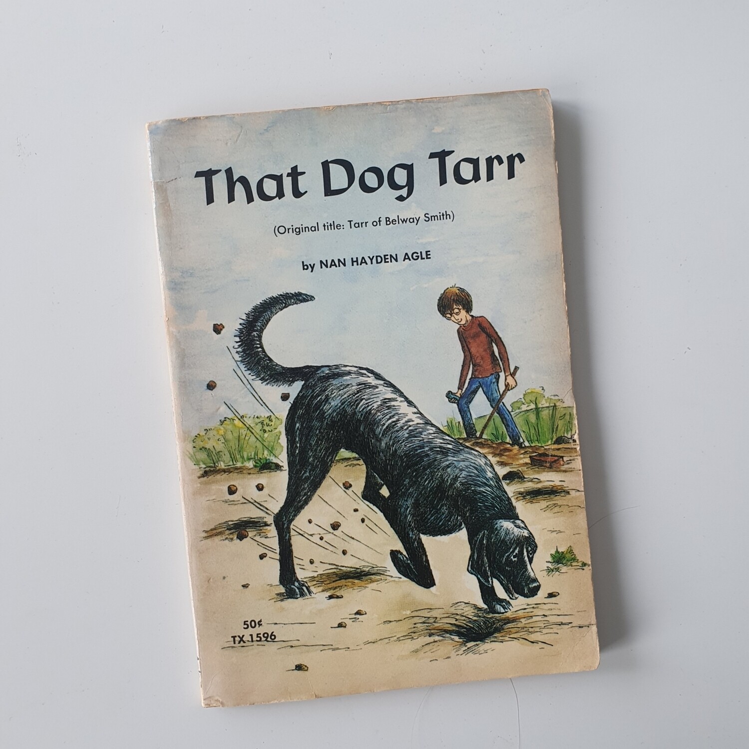 That Dog Tarr - Black labrador, 1973 - made from a paperback book