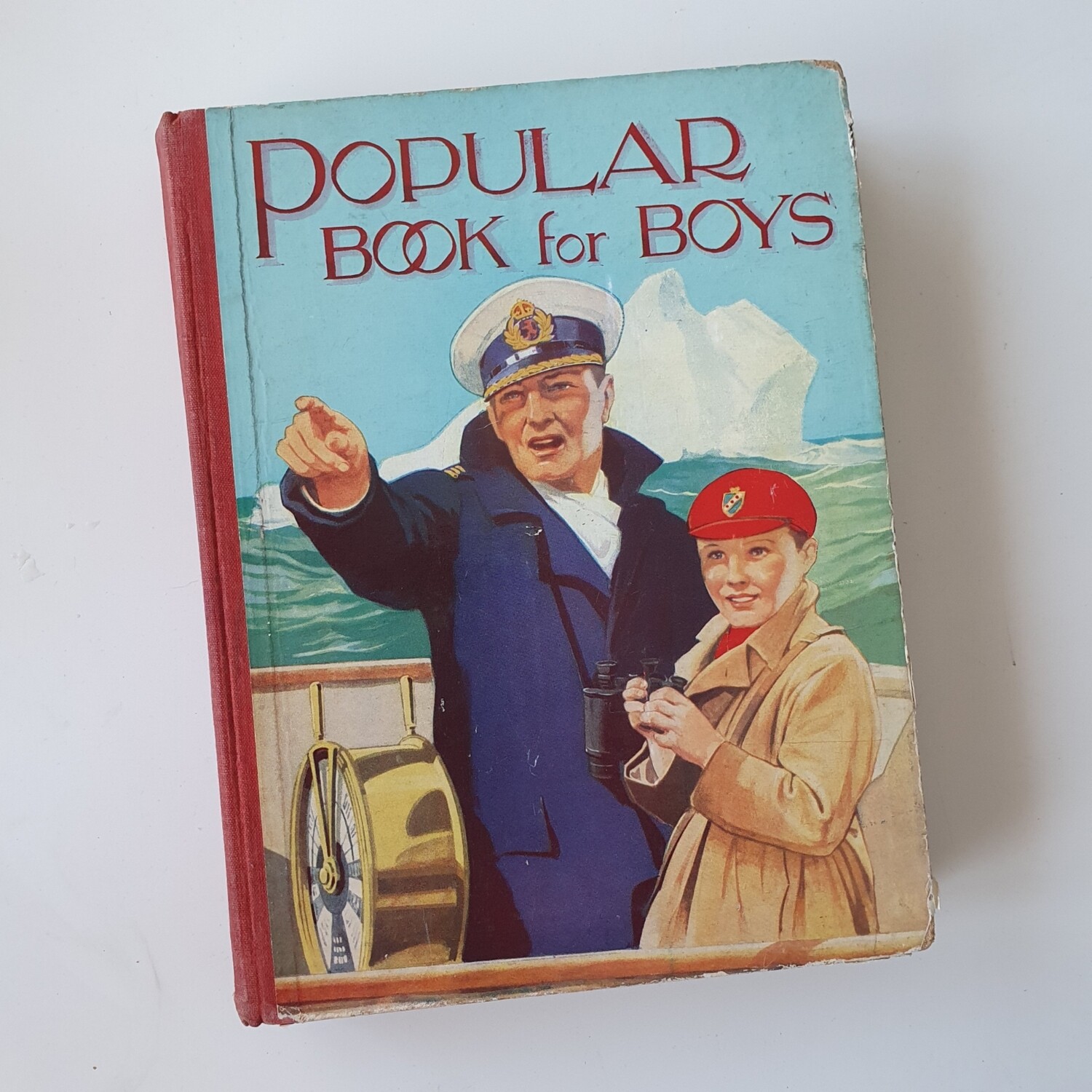 Popular book for Boys, Iceberg, sailor, boat c. 1950s