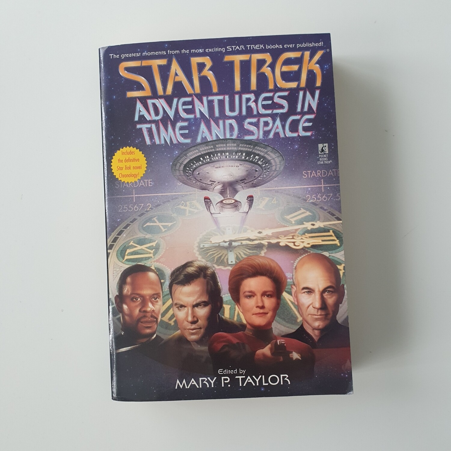 Star Trek Adventures in Time and Space - made from a paperback book