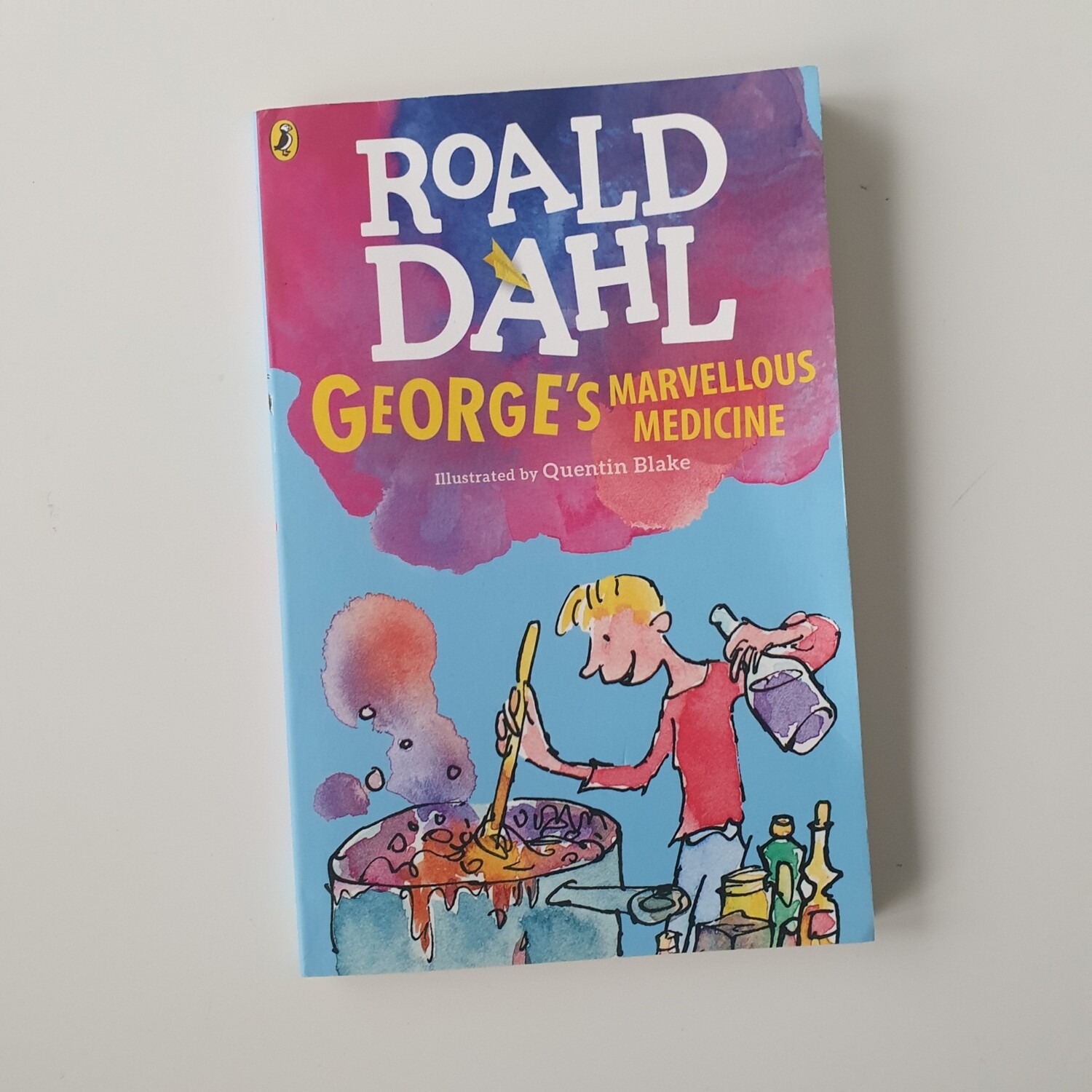 Roald Dahl George's Marvellous Medicine Notebook - made from a paperback book