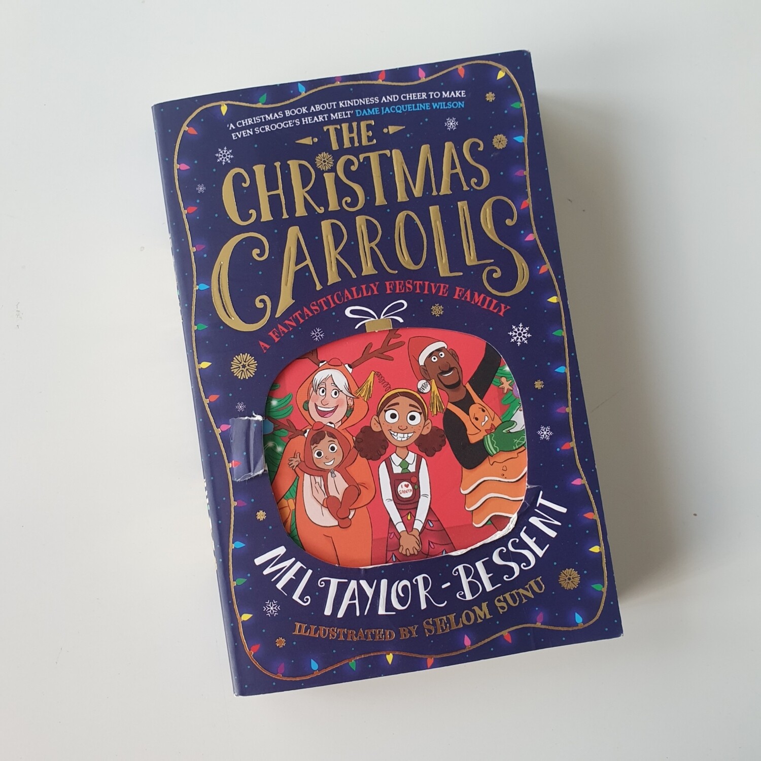 The Christmas Carrolls Notebook - made from a paperback book