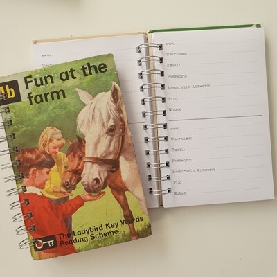 Password Notebooks - READY TO SHIP - choose from a variety of covers