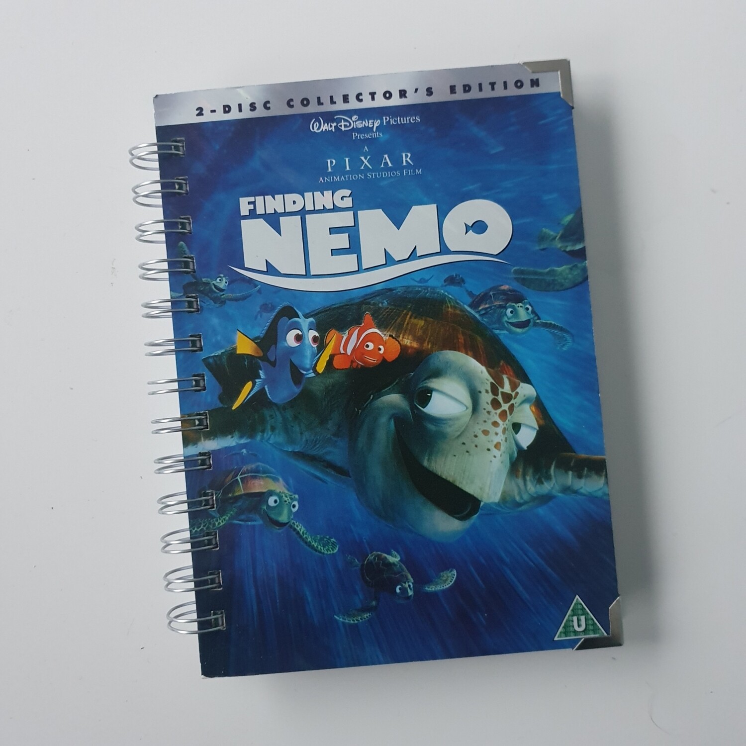 Finding Nemo plain paper Notebook - made from a DVD sleeve, READY TO SHIP