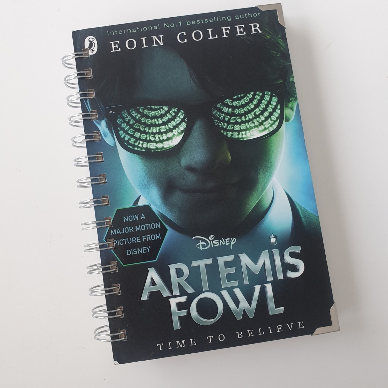 Artemis Fowl lined  paper Notebook - made from a paperback book, READY TO SHIP