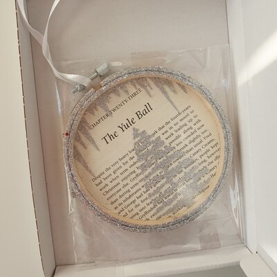 Harry Potter Yule Ball book art made from an original book page - READY TO SHIP