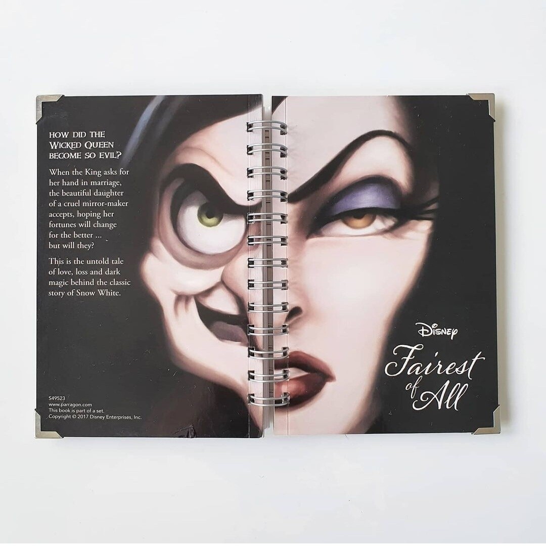 The Fairest of them All, Snow White - Twisted Tales , Disney Notebook - made from a paperback book, comes with book corners