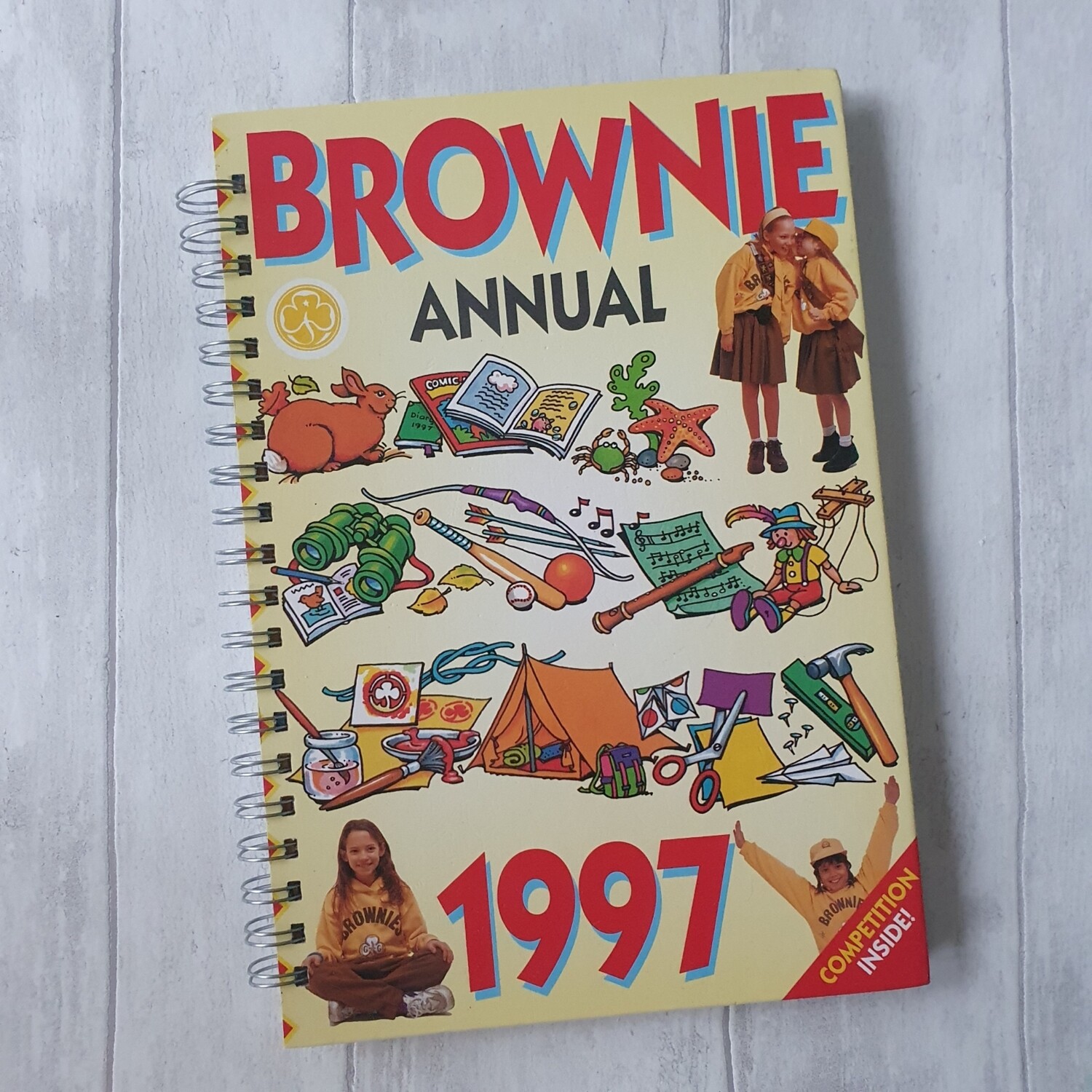 Brownie 1997 Annual - week per page diary and notebook -READY TO SHIP