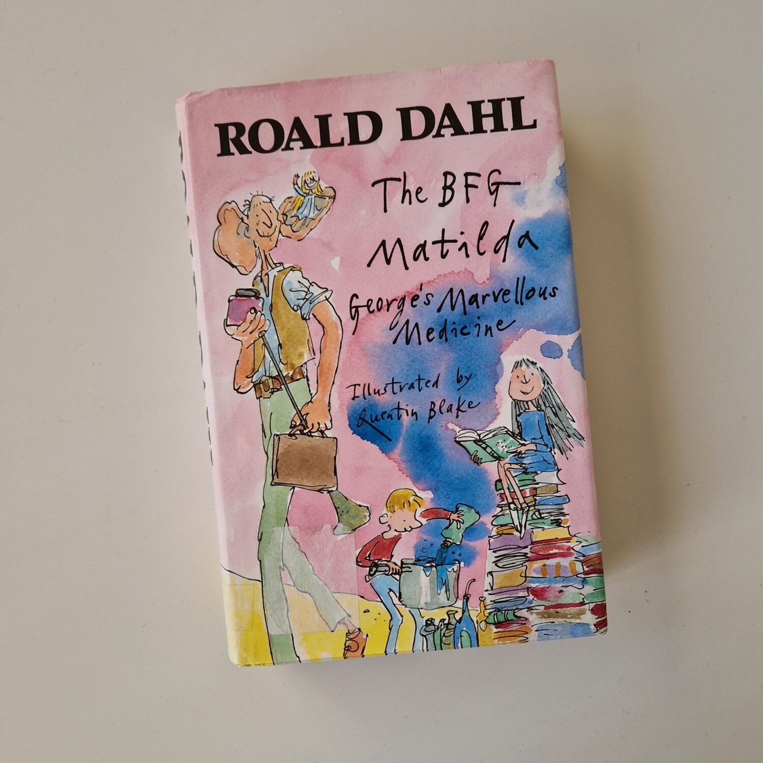 Roald Dahl - BFG, Matilda and George's Marvellous Medicine Notebook - made from a Dust Jacket