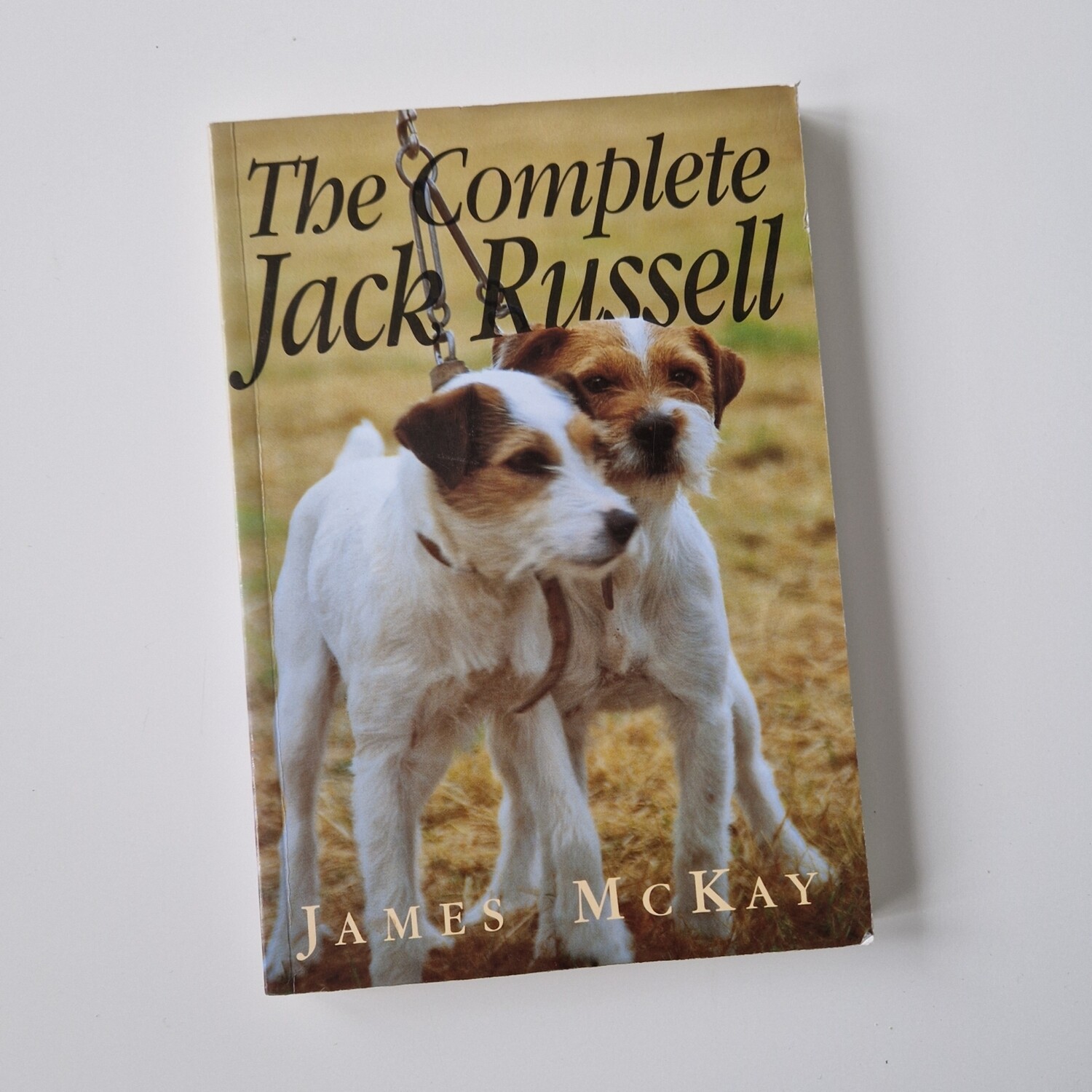 The Complete Jack Russell Notebook made from a paperback book, dog