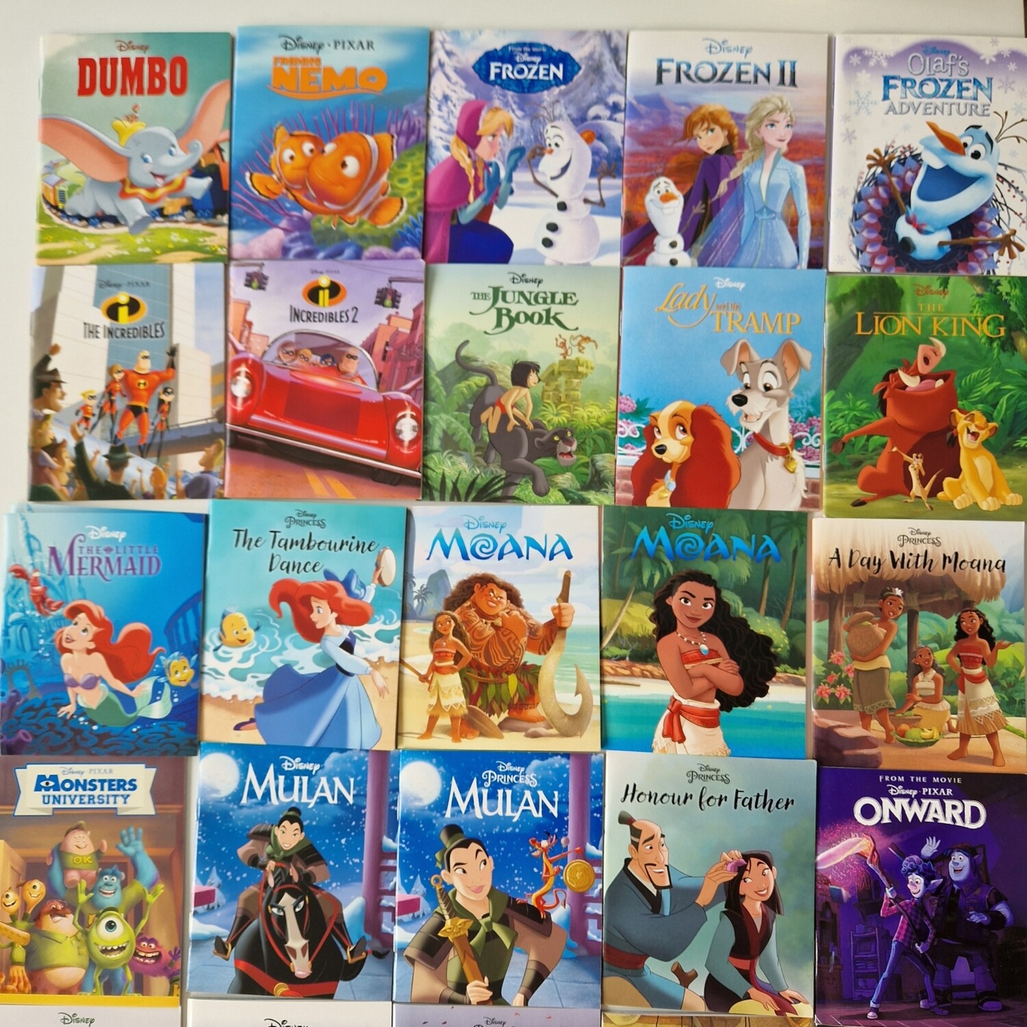 Disney Mini Notepads - made from paperback books - come with metal book corners