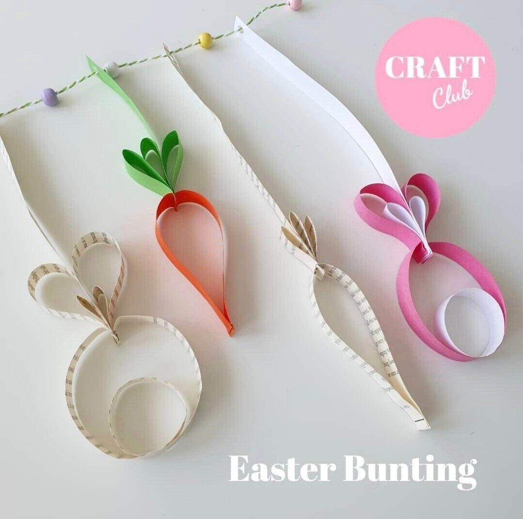 DIY Easter Bunting Craft Kit PDF instructions to print