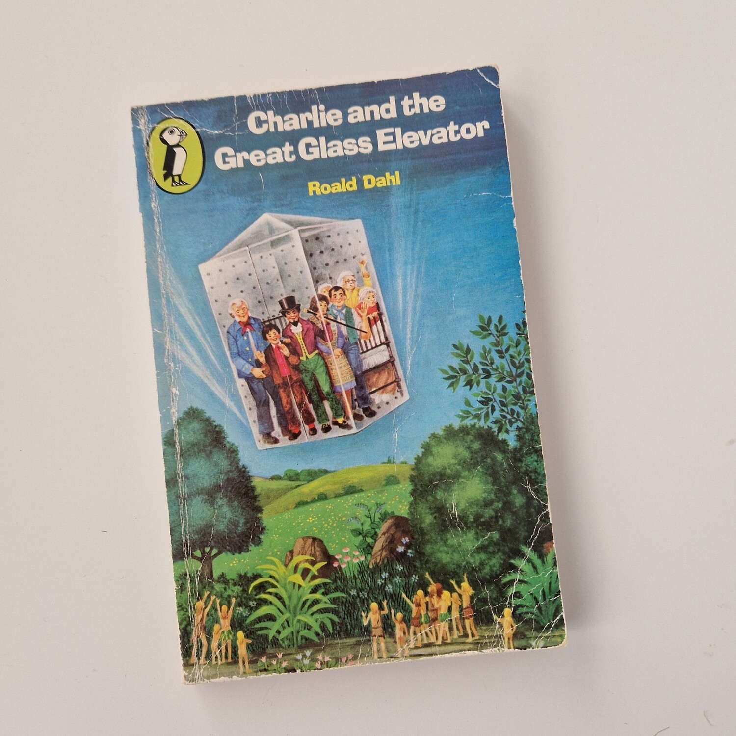 Roald Dahl Charlie and the Great Glass Elevator Notebook- made from a paperback book
