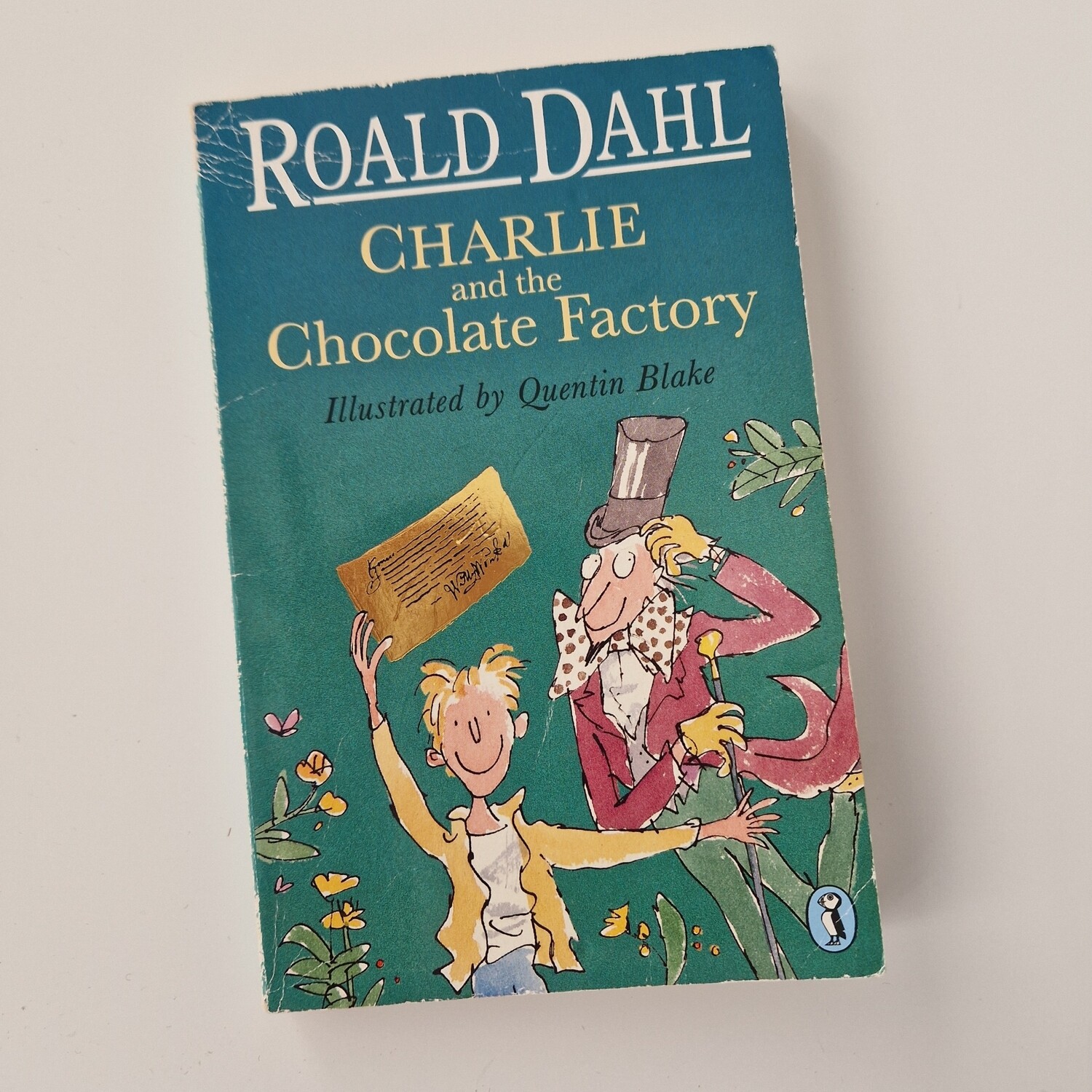 Roald Dahl Charlie and the Chocolate Factory Notebook- made from a paperback book