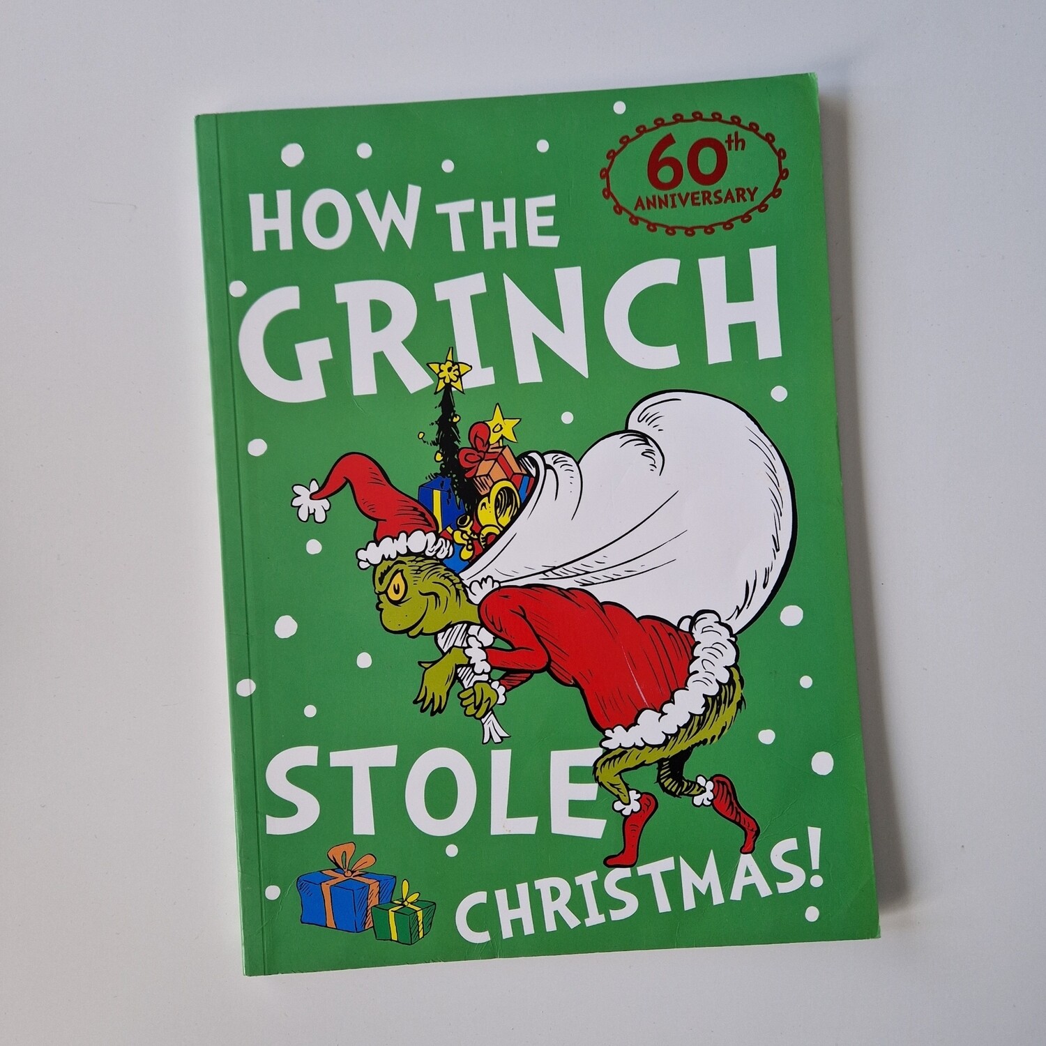 How the Grinch Stole Christmas Notebook - made from a paperback book - comes with metal book corners