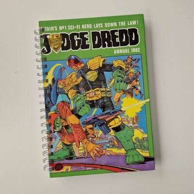 Judge Dredd 1982 Annual plain paper notebook -READY TO SHIP