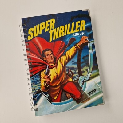 Super Thriller Annual 1957 lined paper notebook notebook -READY TO SHIP