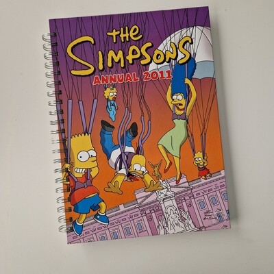 The Simpsons Annual 2011 plain paper notebook notebook -READY TO SHIP