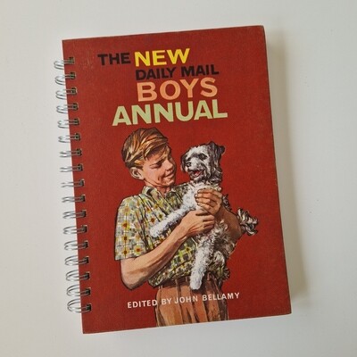The New Daily Mail Boys Annual - DOG 1962,  lined paper notebook notebook -READY TO SHIP