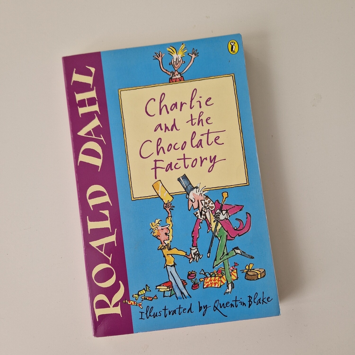 Roald Dahl Charlie and the Chocolate Factory Notebook- made from a paperback book