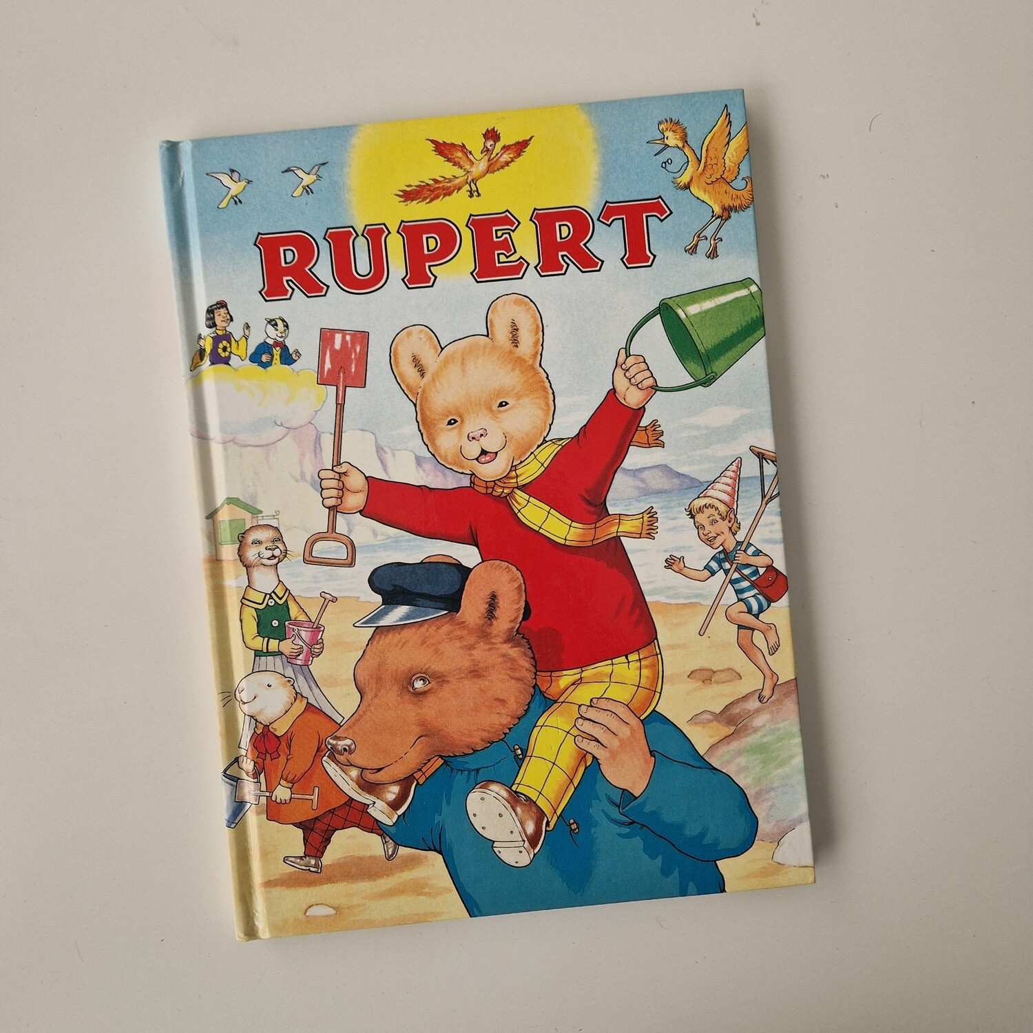 Rupert the Bear 1994, Bucket and Spade, Beach Holiday