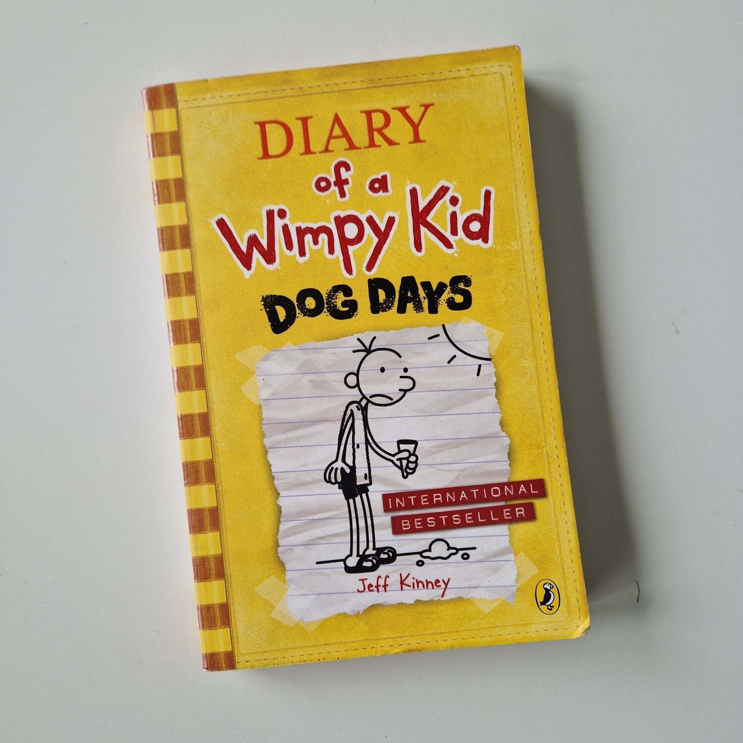 Diary of a Wimpy Kid - Dog Days - made from a paperback book - metal book corners included