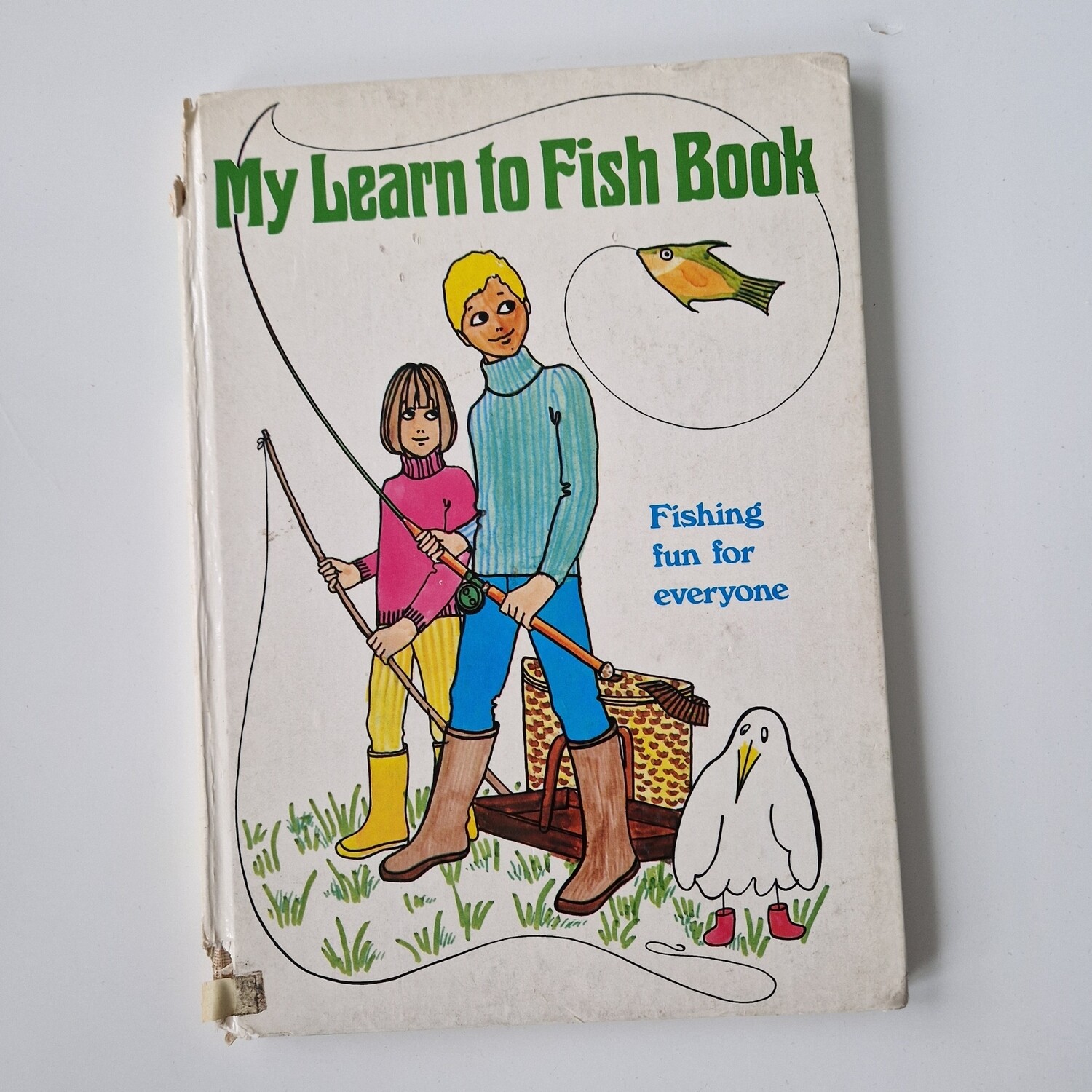 My Learn to Fish Book A4 notebook 1972, fishing