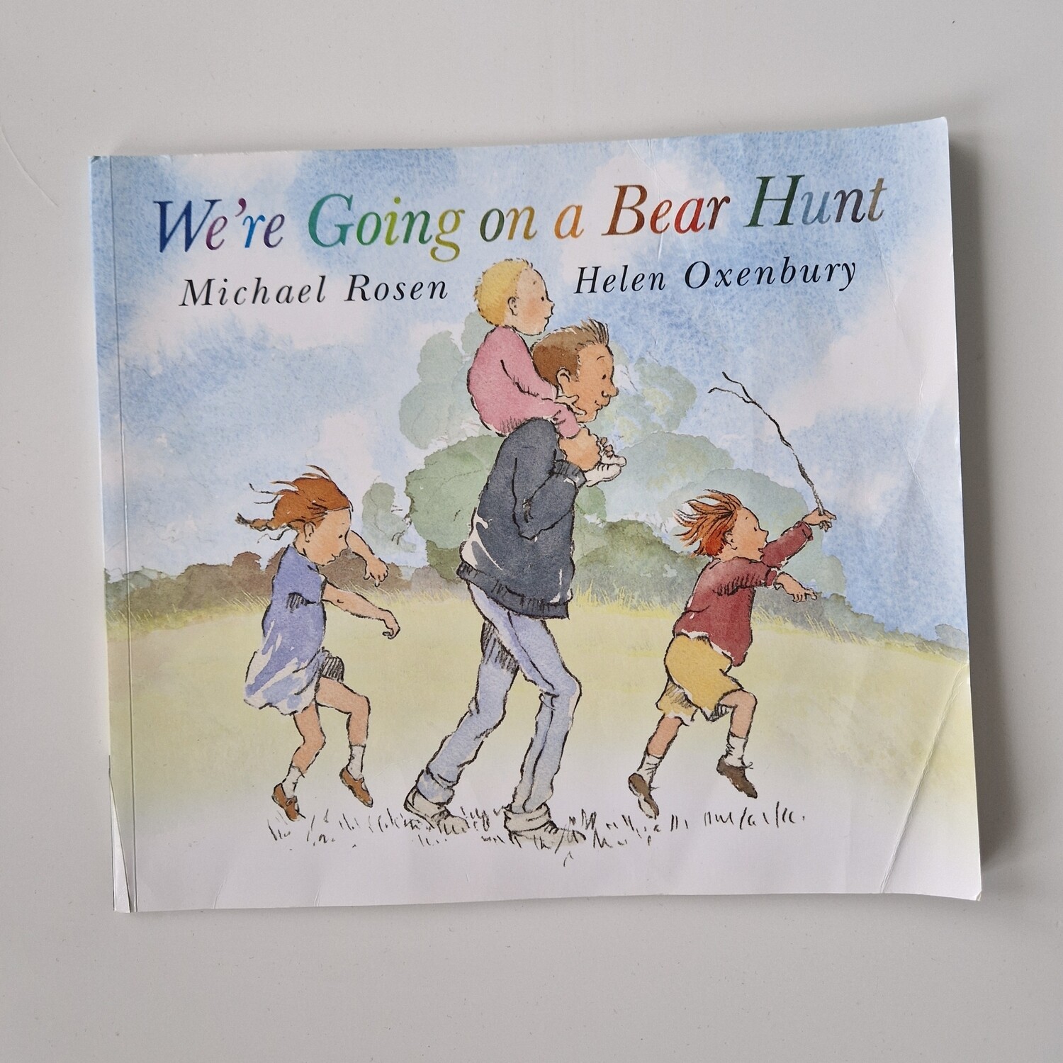 We're Going on  a Bear Hunt- made from a paperback book - no original book pages
