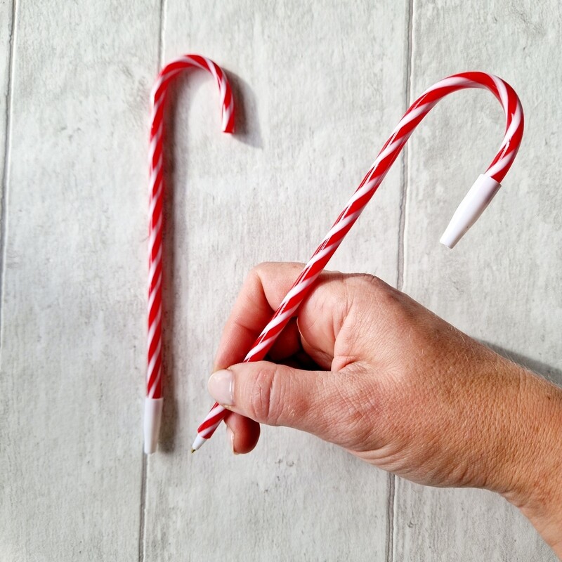 Candy Cane Christmas Pen