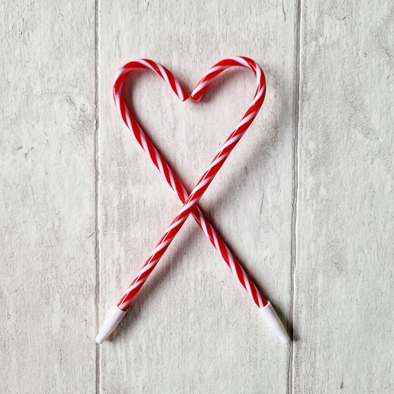 Candy Cane Christmas Pen