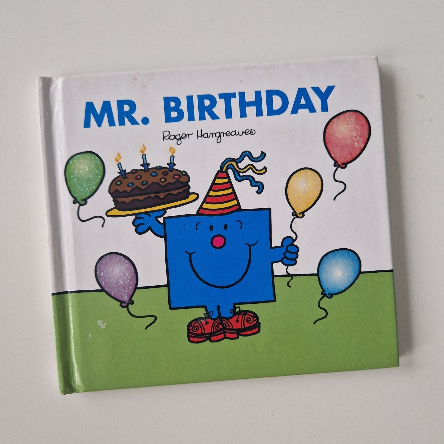 Mr Birthday Notebook - glitter - hardback book Mr Men