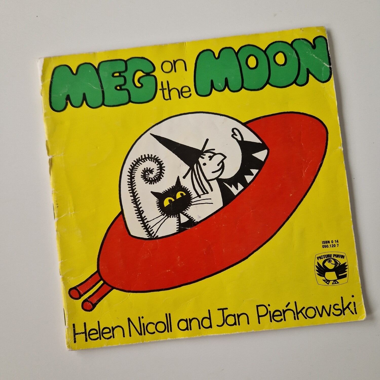Meg and Mog - Meg on the Moon Notebook - made from a paperback book