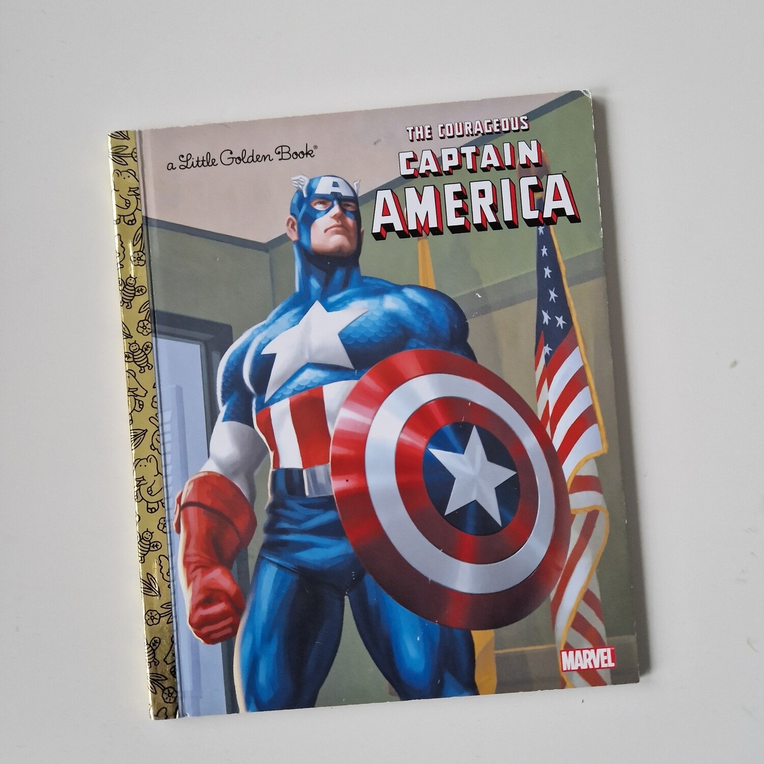 Captain America Notebook - board book will come with metal book corners included