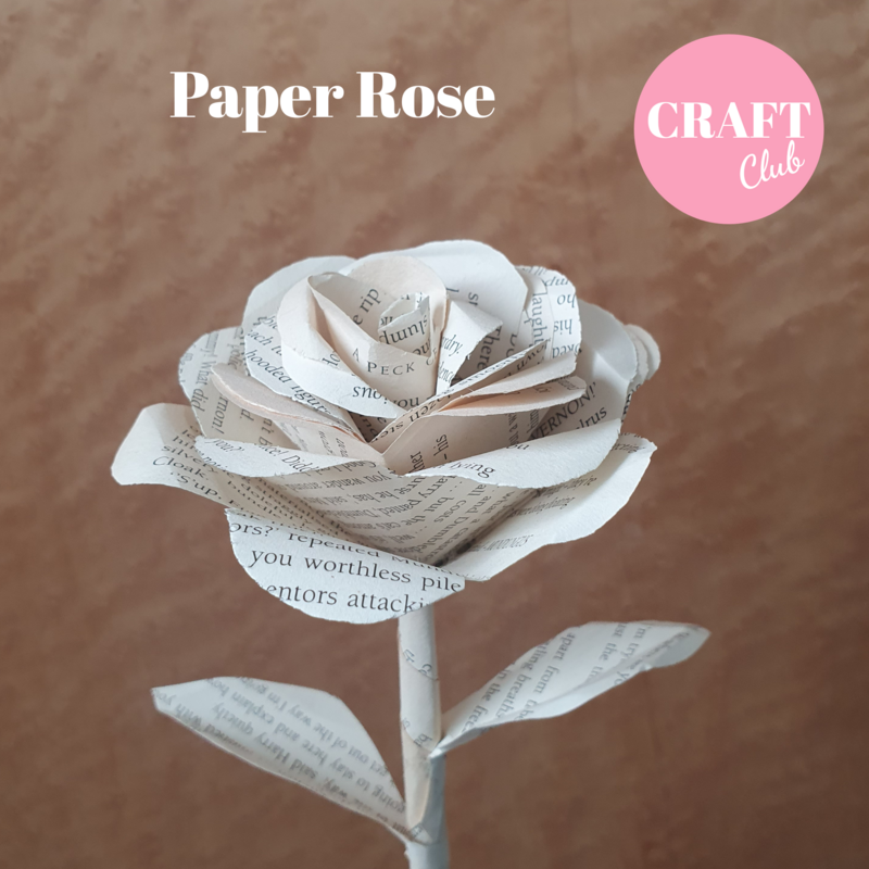 Paper Rose Workshop, at Merrymeade Tea Rooms, Brentwood, Thursday August 27, 10am - 12pm