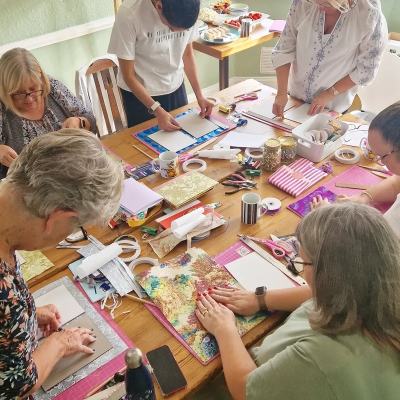 Vintage Fabric Book-Binding for Beginners Workshop, at Merrymeade Tearoom, Brentwood Thursday September 24, 10am - 12pm