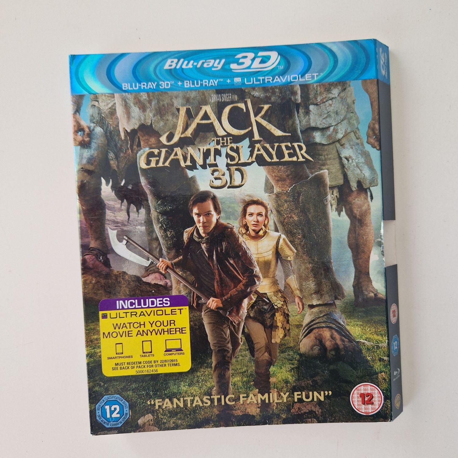 Blu-Ray notebooks -  made with metal book corners, Blue Ray Cover: Jack the Giant Slayer