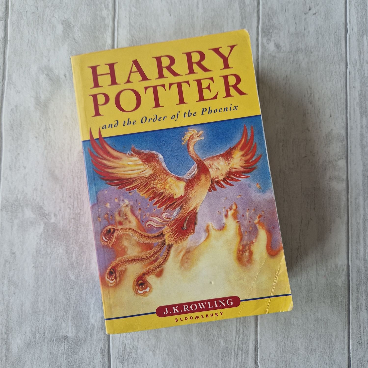 Harry Potter and the Order of the Phoenix made from a Paperback book
