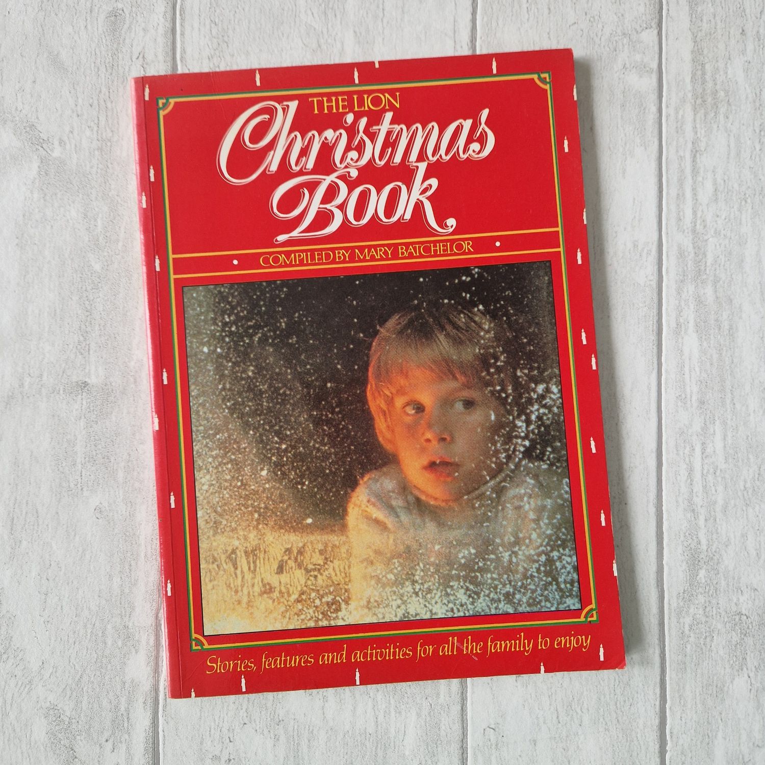 Christmas Book - snowy window - 1988