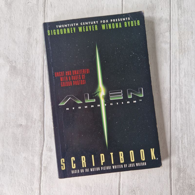 Alien Resurrection Scriptbook- made from a paperback book