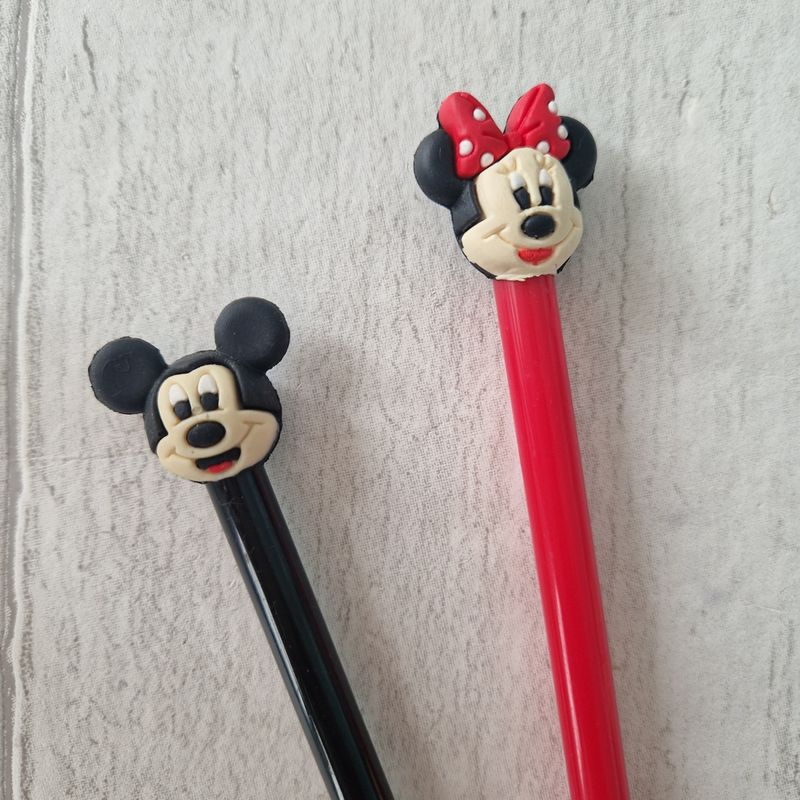 Mickey / Minnie Mouse Pens - with free refill