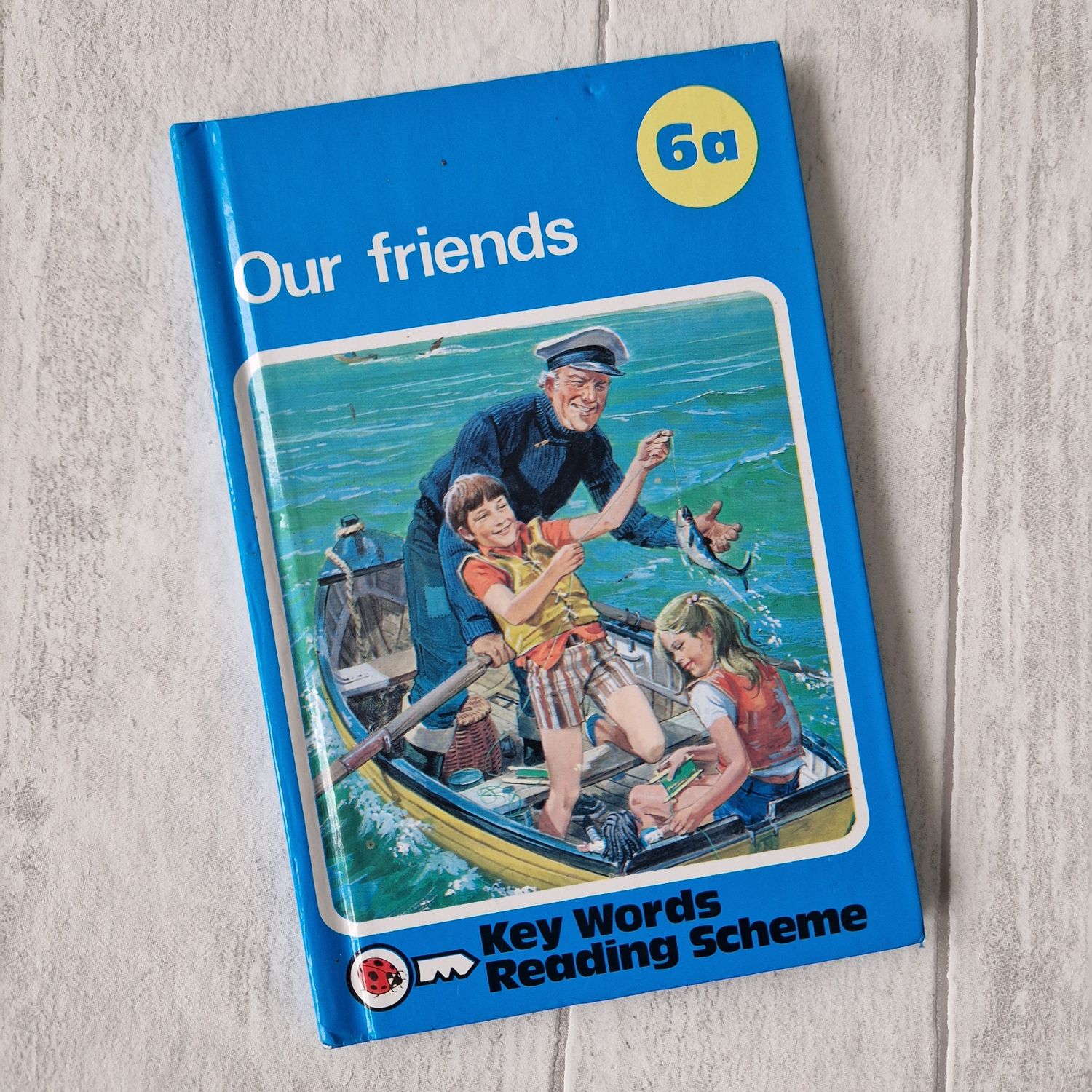 Our Friends 6a Ladybird Book - Peter and Jane, boat