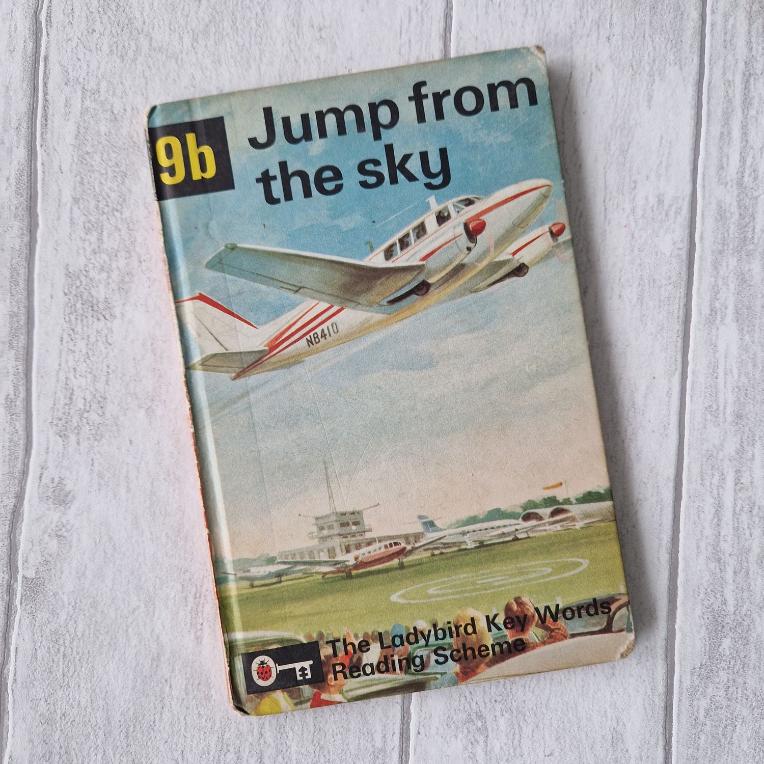 Jump from the Sky 9b Ladybird Book - Peter and Jane plane