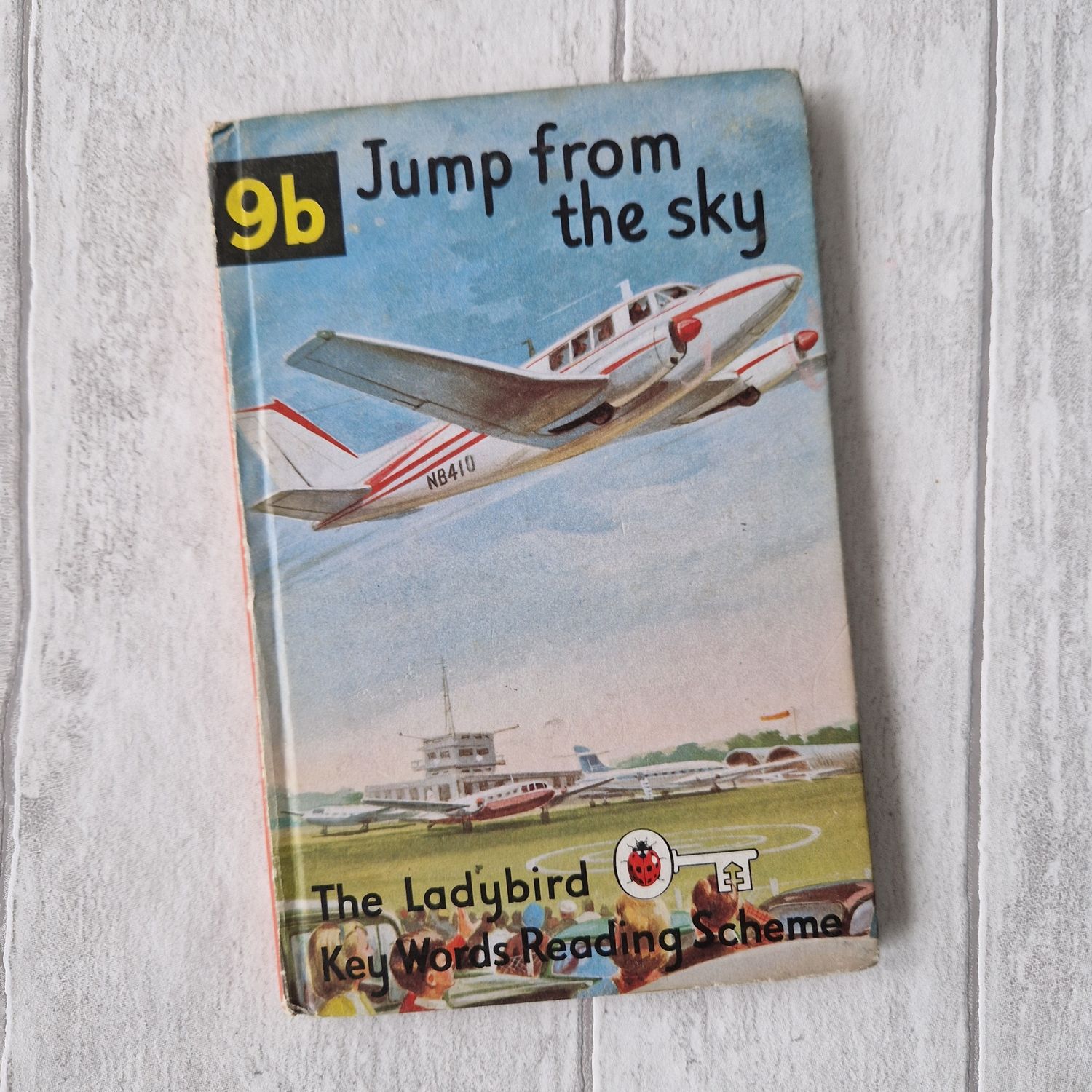Jump from the Sky 9b Ladybird Book - Peter and Jane plane