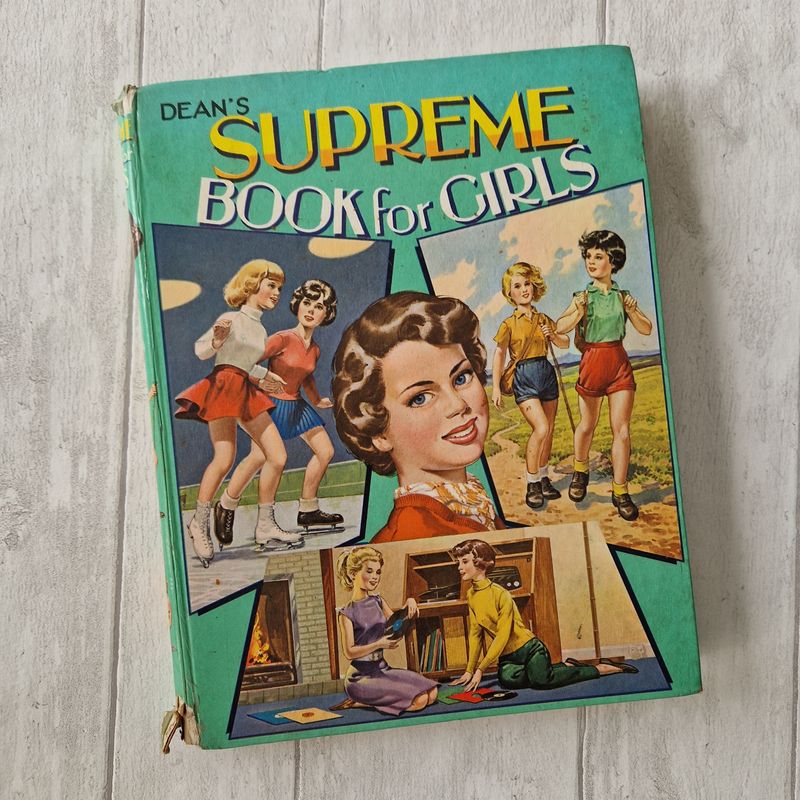 Dean&#39;s Supreme Book for Girls 1963 - ice skating, hiking, records