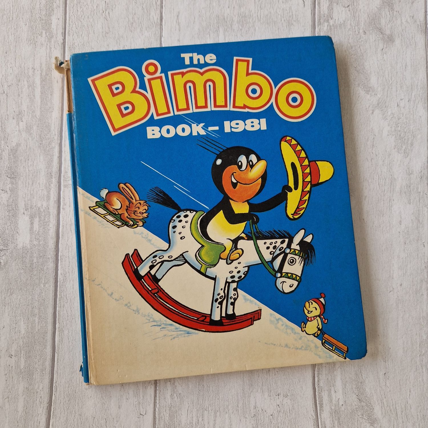 Bimbo the penguin 1981 - rocking horse