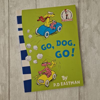 Dr Seuss Go Dog Go - made from a paperback book