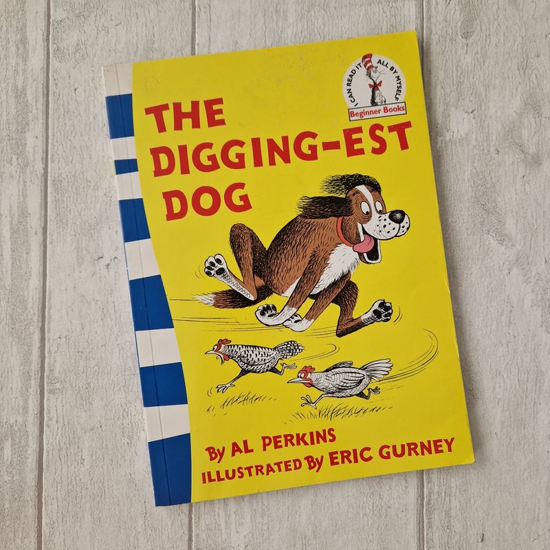 Dr Seuss The Digging-est Dog - made from a paperback book