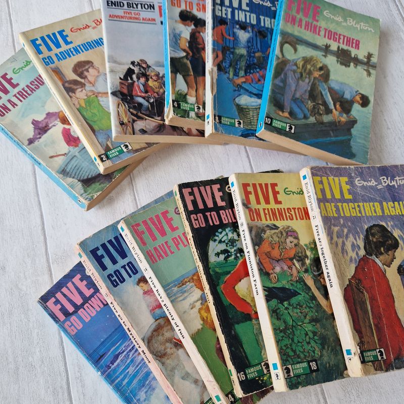 Enid Blyton - The Famous Five - made from a paperback book
