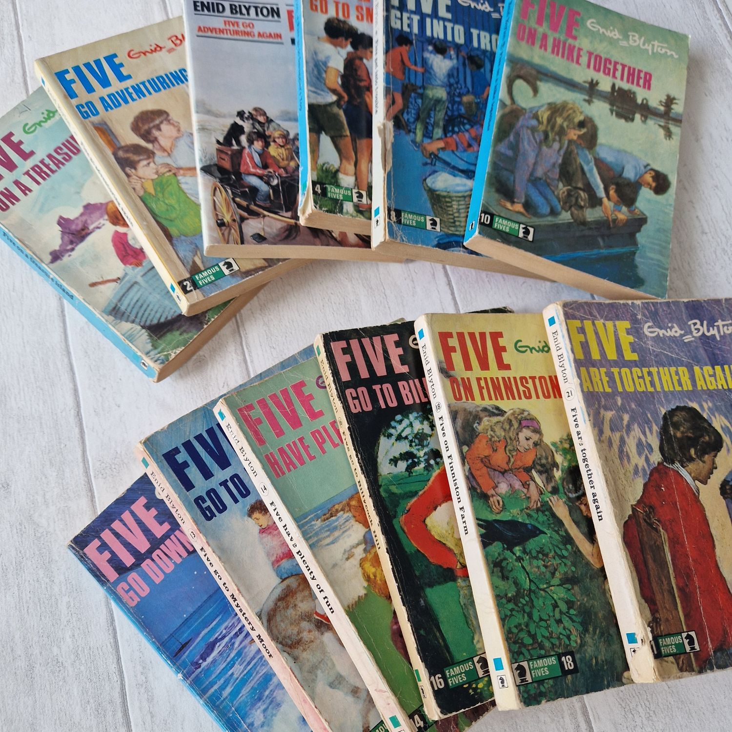 Enid Blyton - The Famous Five - made from a paperback book