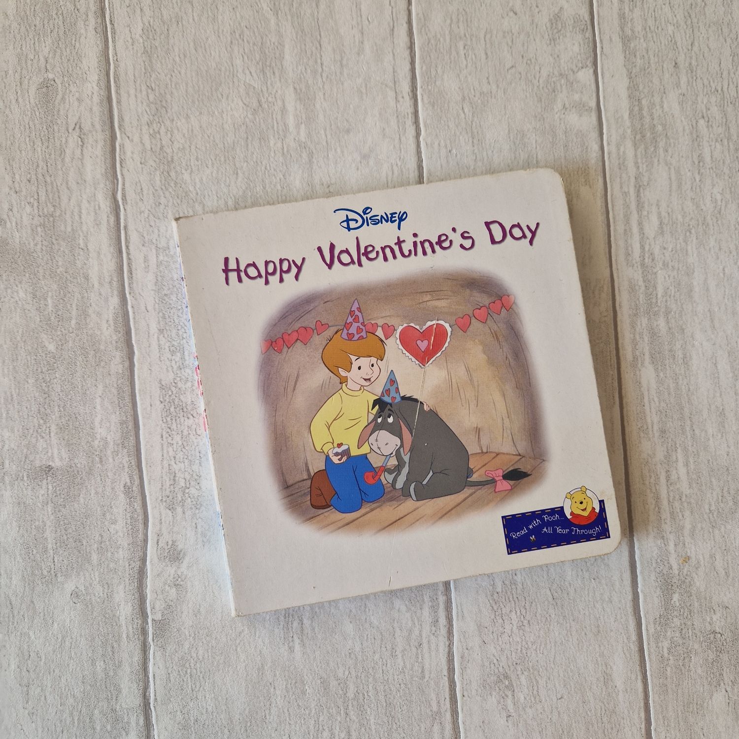 Eeyore - Happy Valentines Day, Winnie the Pooh - made from a Board Book